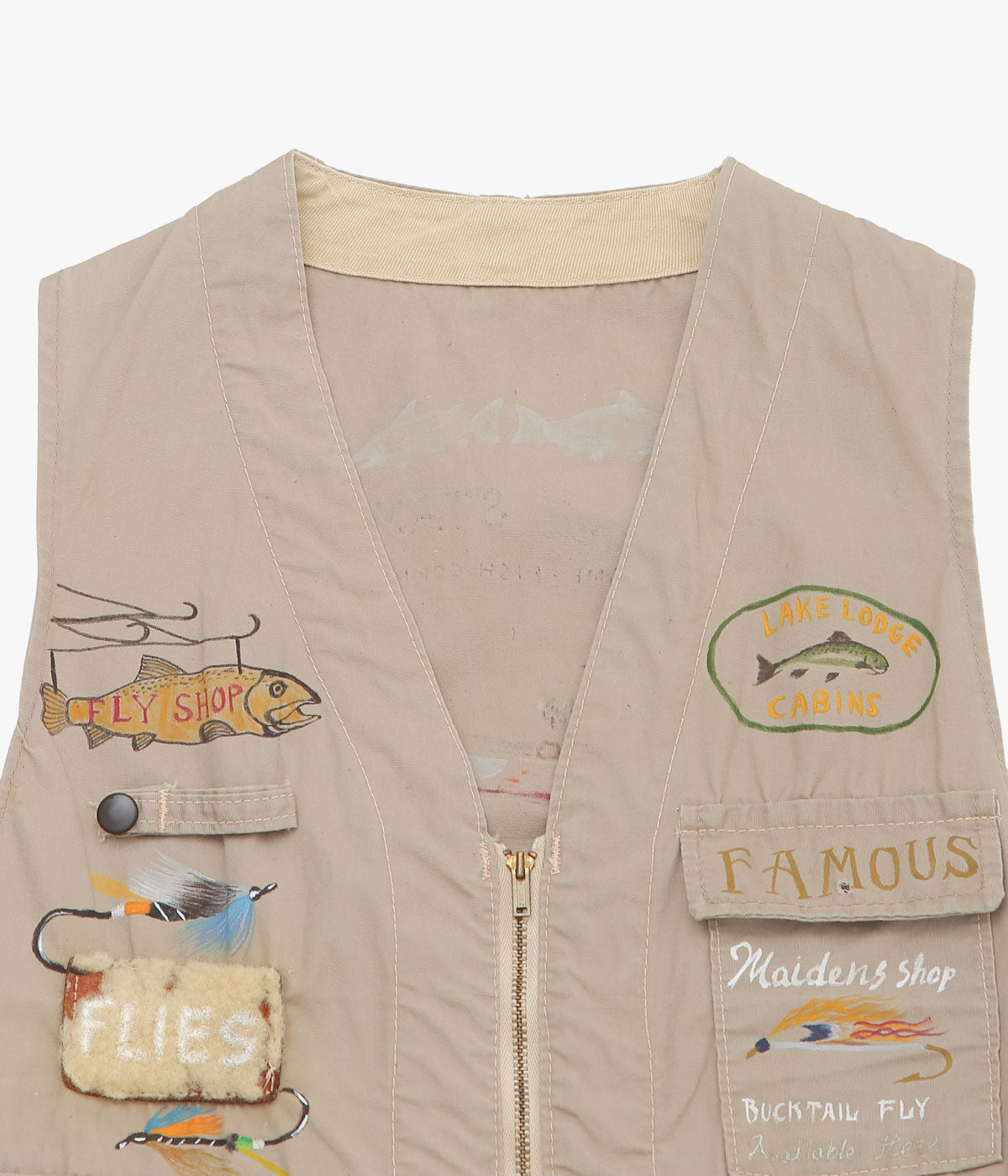 TAKURO NAKAMURA ''HANDPAINTED FISHING VEST ⑩ '' (ASSO)