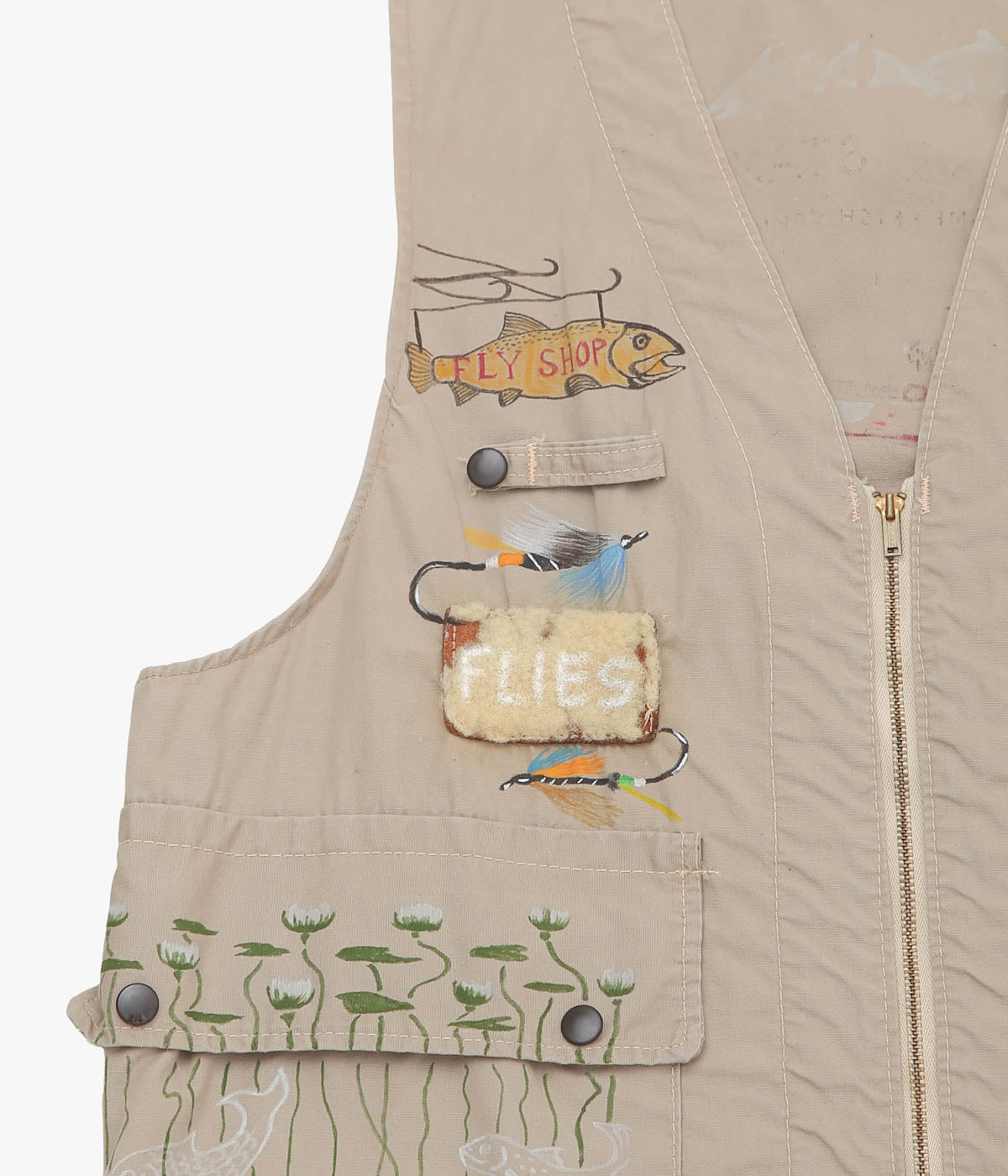 TAKURO NAKAMURA ''HANDPAINTED FISHING VEST ⑩ '' (ASSO)