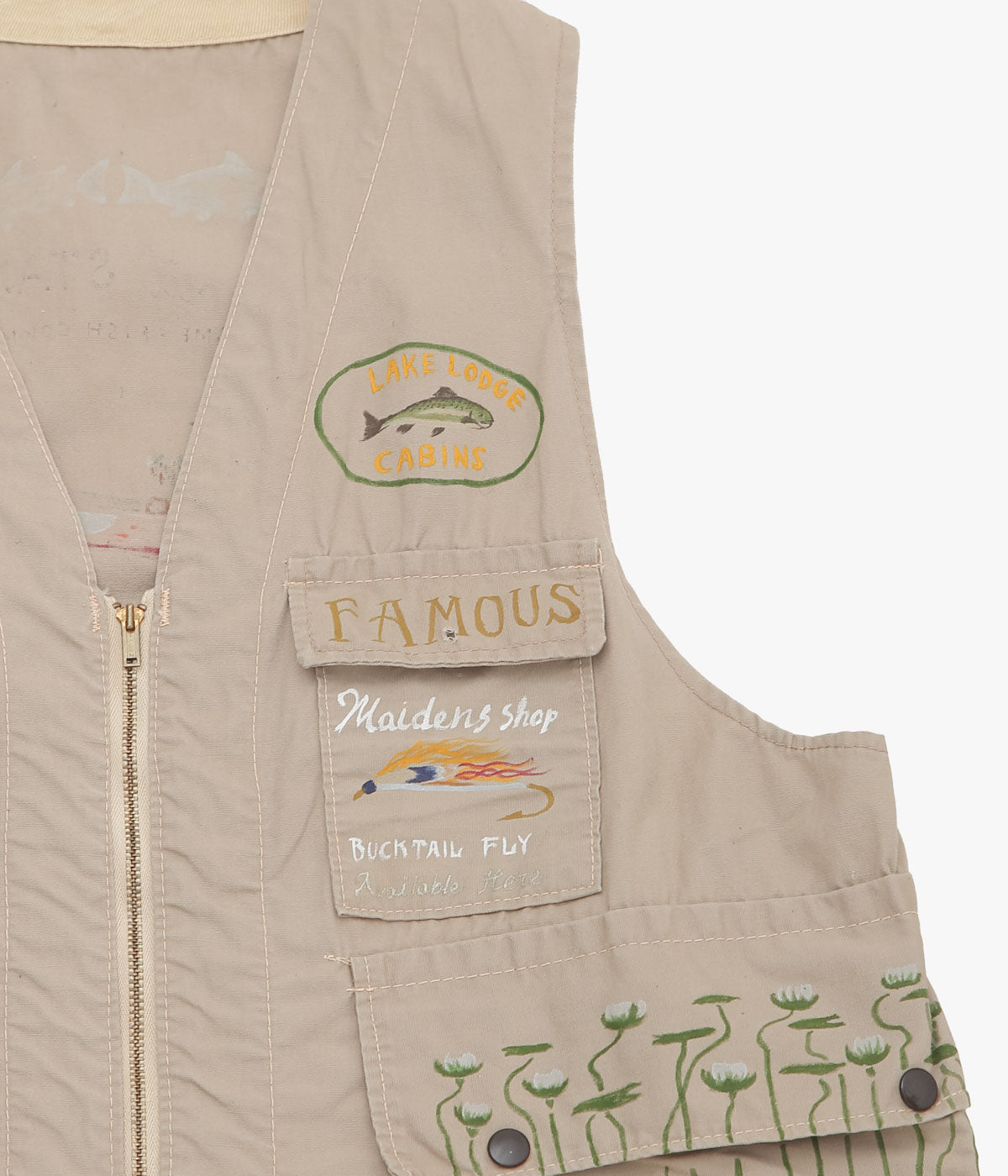 TAKURO NAKAMURA ''HANDPAINTED FISHING VEST ⑩ '' (ASSO)