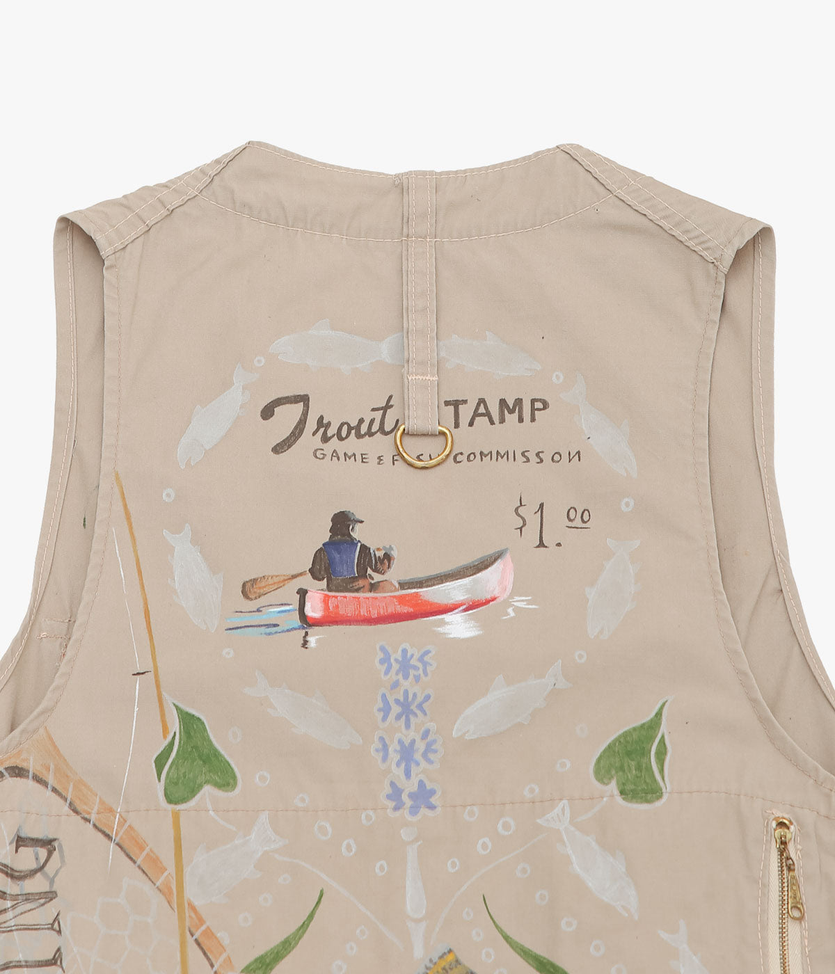 TAKURO NAKAMURA ''HANDPAINTED FISHING VEST ⑩ '' (ASSO)