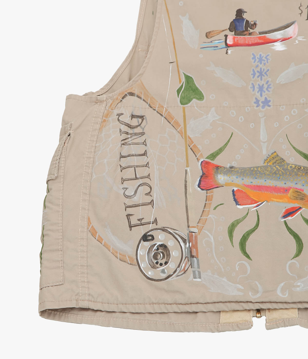 TAKURO NAKAMURA ''HANDPAINTED FISHING VEST ⑩ '' (ASSO)