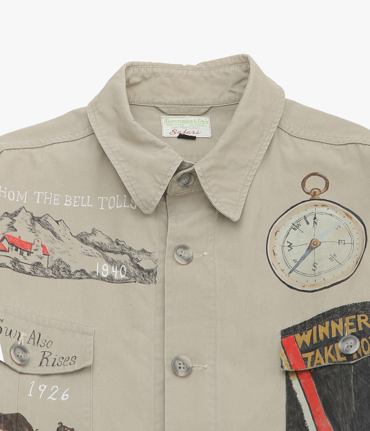 TAKURO NAKAMURA ''HANDPAINTED SHIRT ③ 60'S ABERCROMBIE & FITCH'' (ASSO)