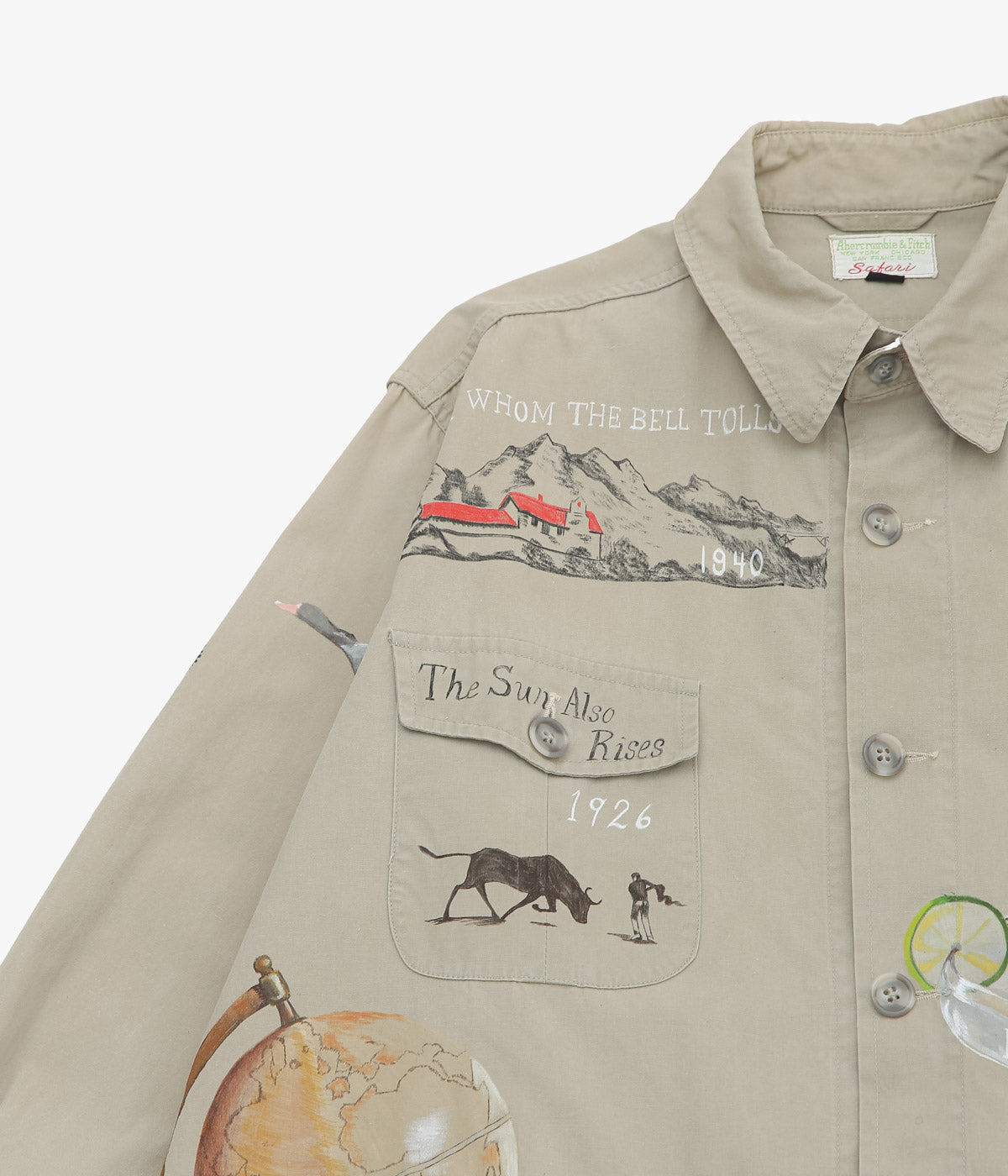 TAKURO NAKAMURA ''HANDPAINTED SHIRT ③ 60'S ABERCROMBIE & FITCH'' (ASSO)