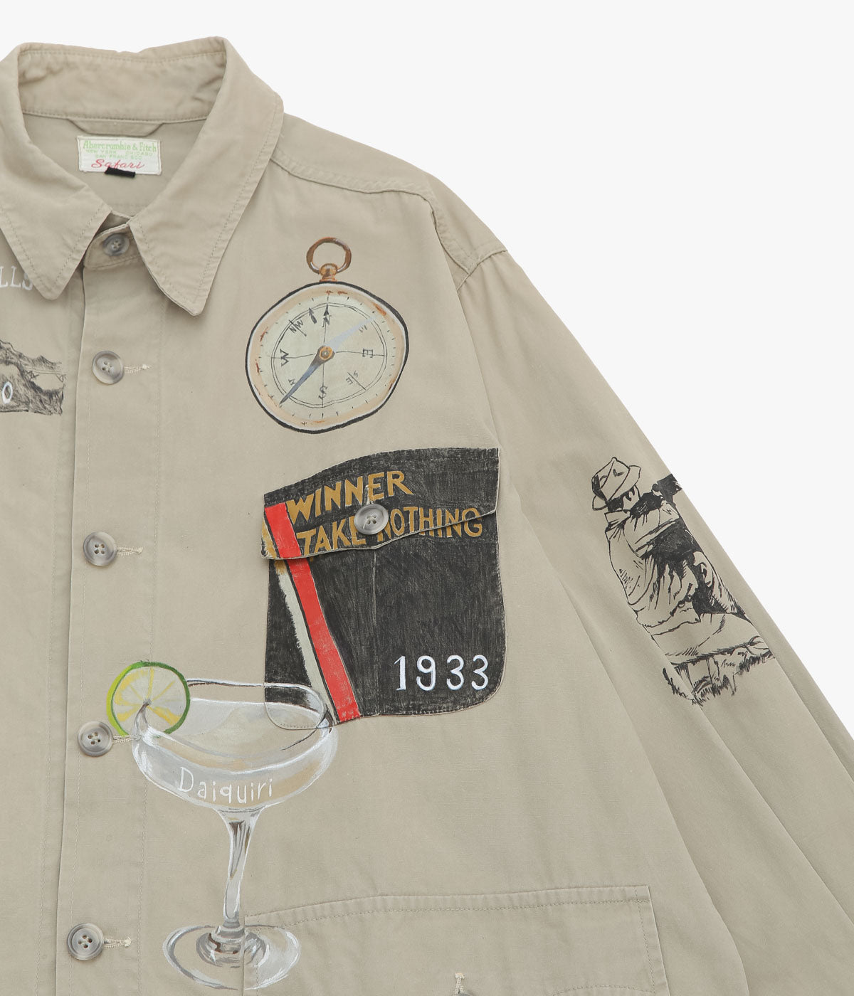 TAKURO NAKAMURA ''HANDPAINTED SHIRT ③ 60'S ABERCROMBIE & FITCH'' (ASSO)