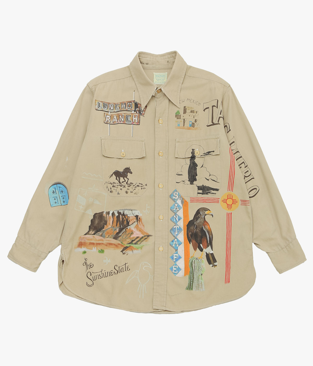 TAKURO NAKAMURA ''HANDPAINTED SHIRT ④ 40'S MILITARY'' (ASSO)