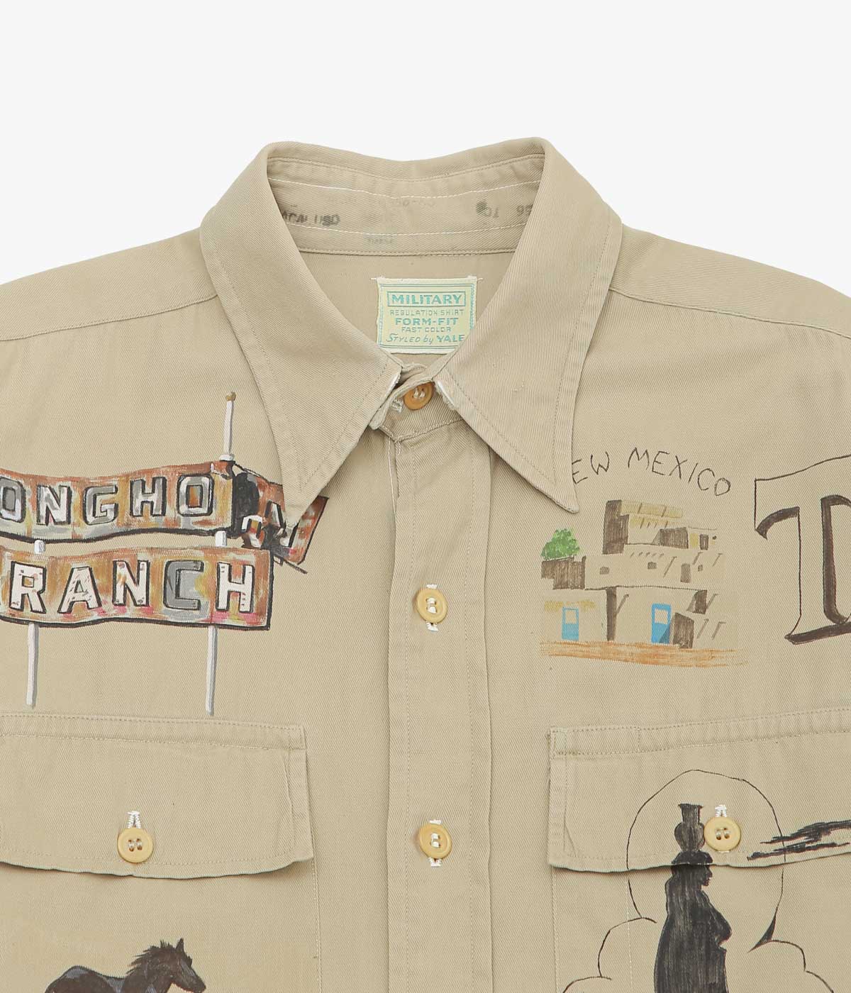 TAKURO NAKAMURA ''HANDPAINTED SHIRT ④ 40'S MILITARY'' (ASSO)