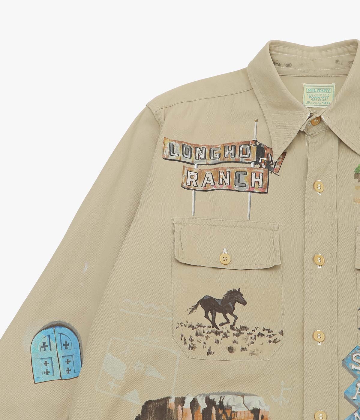 TAKURO NAKAMURA ''HANDPAINTED SHIRT ④ 40'S MILITARY'' (ASSO)