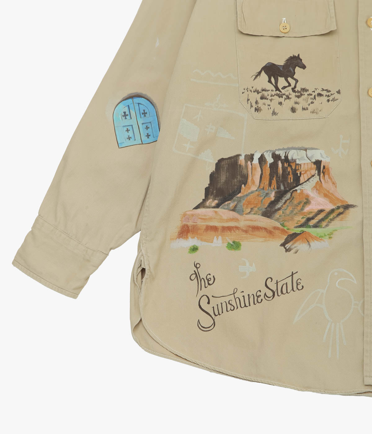 TAKURO NAKAMURA ''HANDPAINTED SHIRT ④ 40'S MILITARY'' (ASSO)