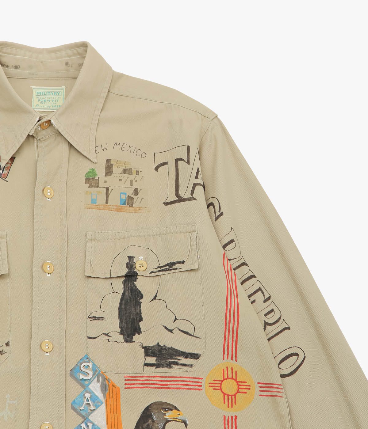 TAKURO NAKAMURA ''HANDPAINTED SHIRT ④ 40'S MILITARY'' (ASSO)