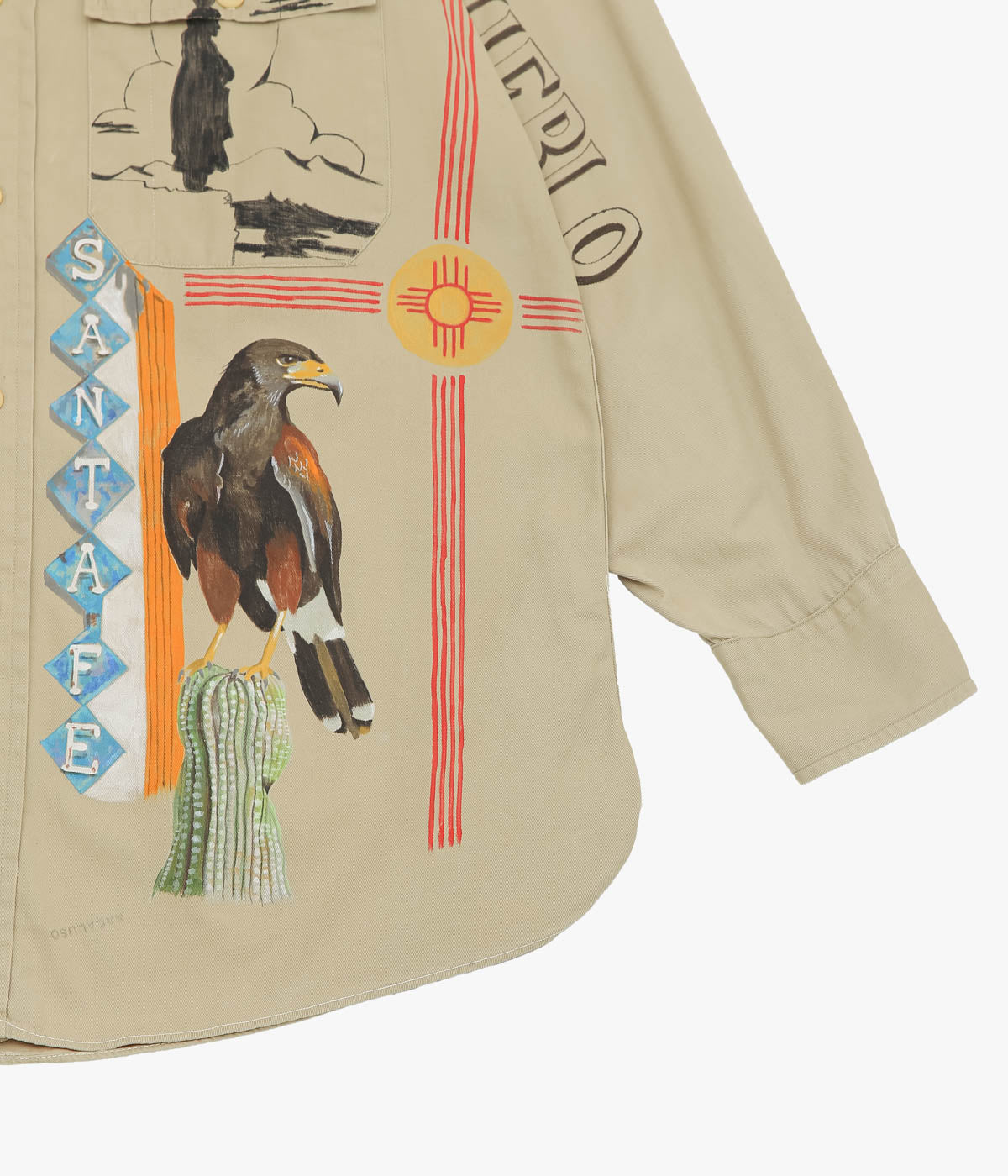 TAKURO NAKAMURA ''HANDPAINTED SHIRT ④ 40'S MILITARY'' (ASSO)