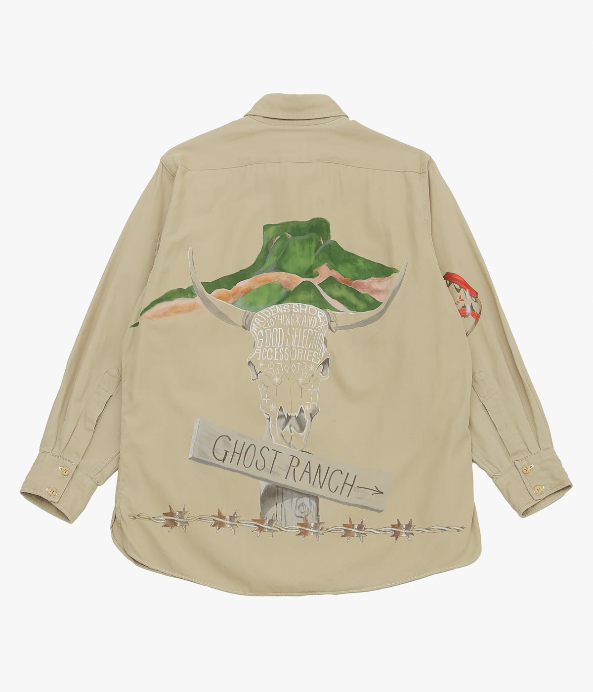 TAKURO NAKAMURA ''HANDPAINTED SHIRT ④ 40'S MILITARY'' (ASSO)