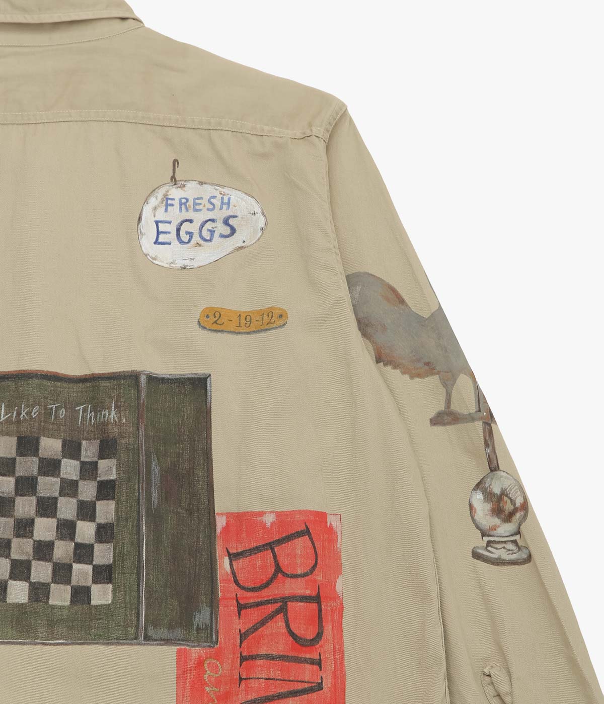 TAKURO NAKAMURA ''HANDPAINTED SHIRT ⑤ 50'S BIG MAC'' (ASSO)