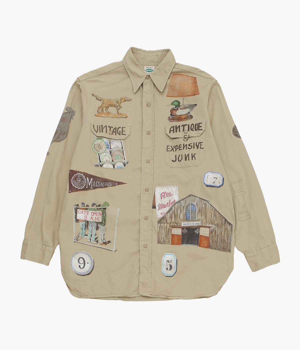 TAKURO NAKAMURA ''HANDPAINTED SHIRT ⑤ 50'S BIG MAC'' (ASSO)
