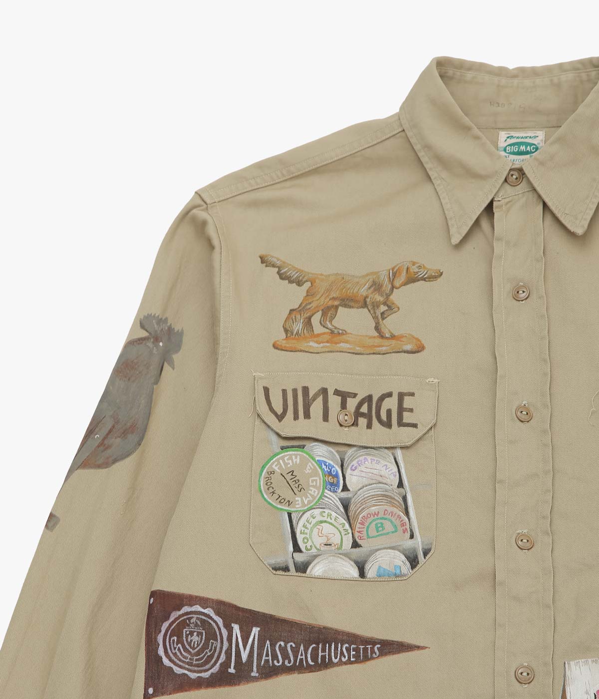 TAKURO NAKAMURA ''HANDPAINTED SHIRT ⑤ 50'S BIG MAC'' (ASSO)