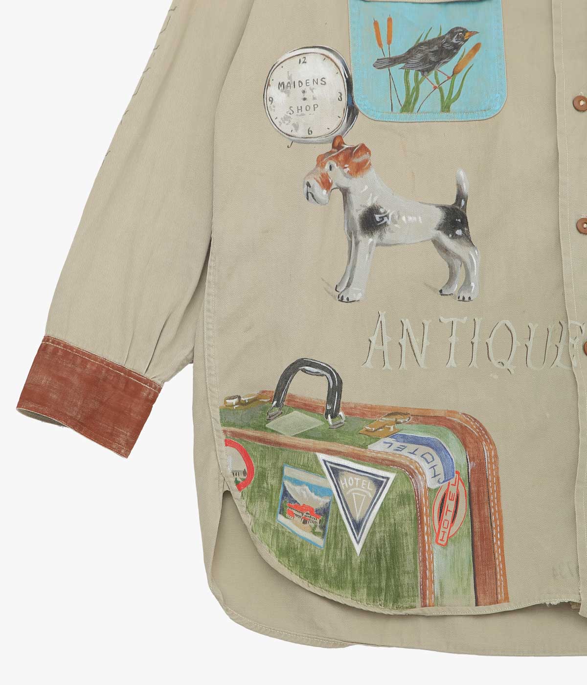 TAKURO NAKAMURA ''HANDPAINTED SHIRT ⑥ 50'S 2TONE'' (ASSO)