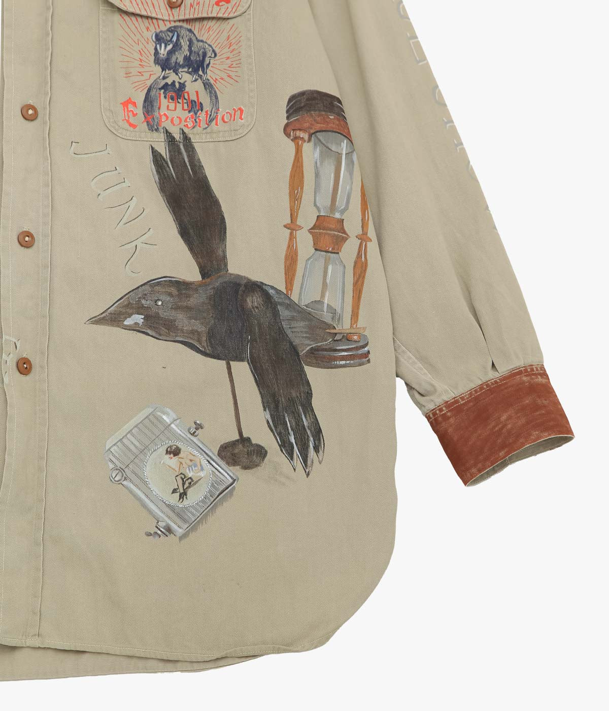 TAKURO NAKAMURA ''HANDPAINTED SHIRT ⑥ 50'S 2TONE'' (ASSO)