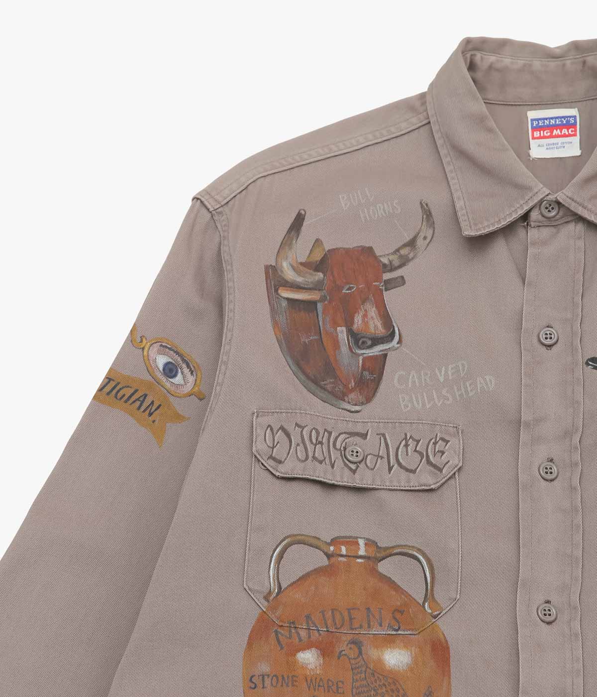 TAKURO NAKAMURA ''HANDPAINTED SHIRT ⑦ 50'S BIG MAC'' (ASSO)