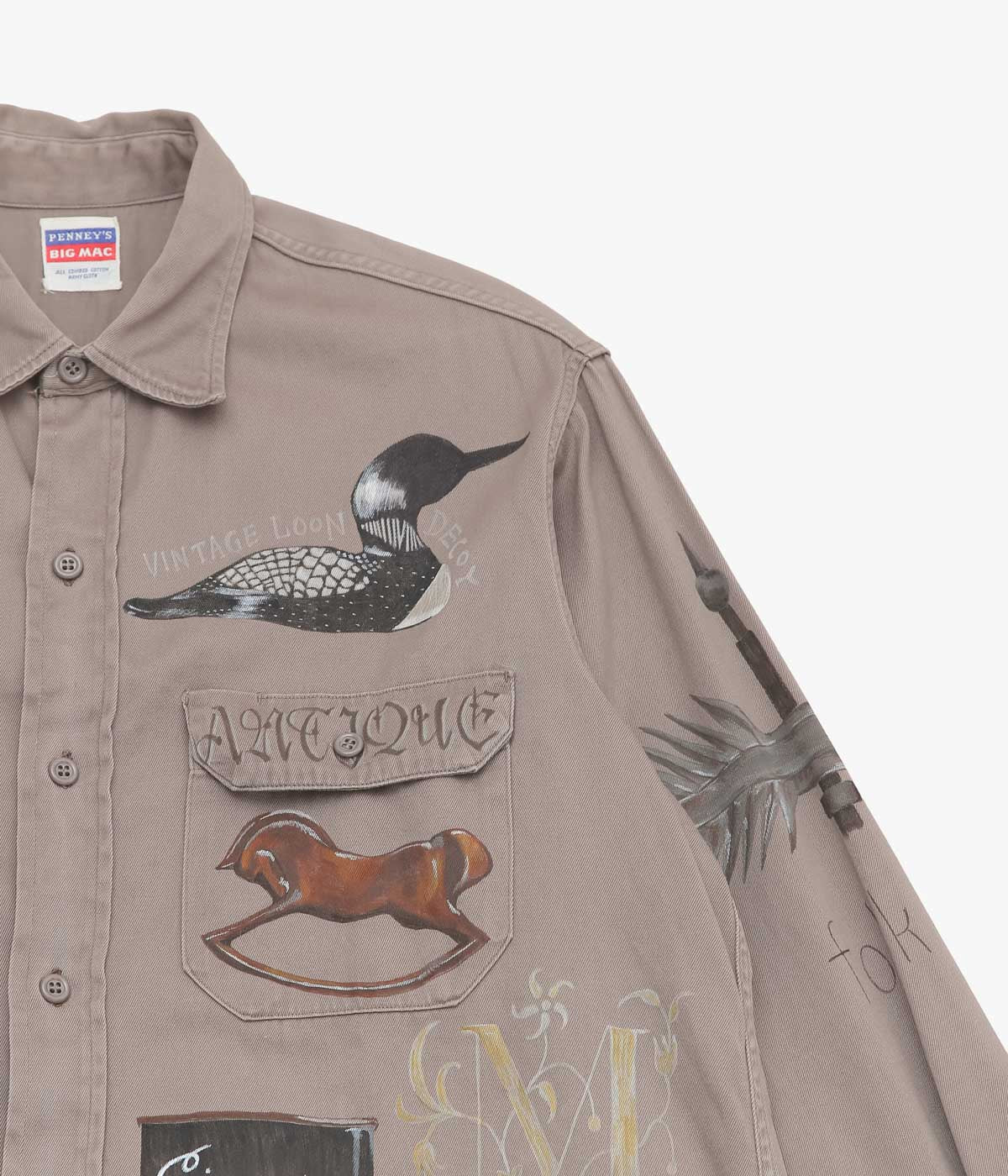 TAKURO NAKAMURA ''HANDPAINTED SHIRT ⑦ 50'S BIG MAC'' (ASSO)