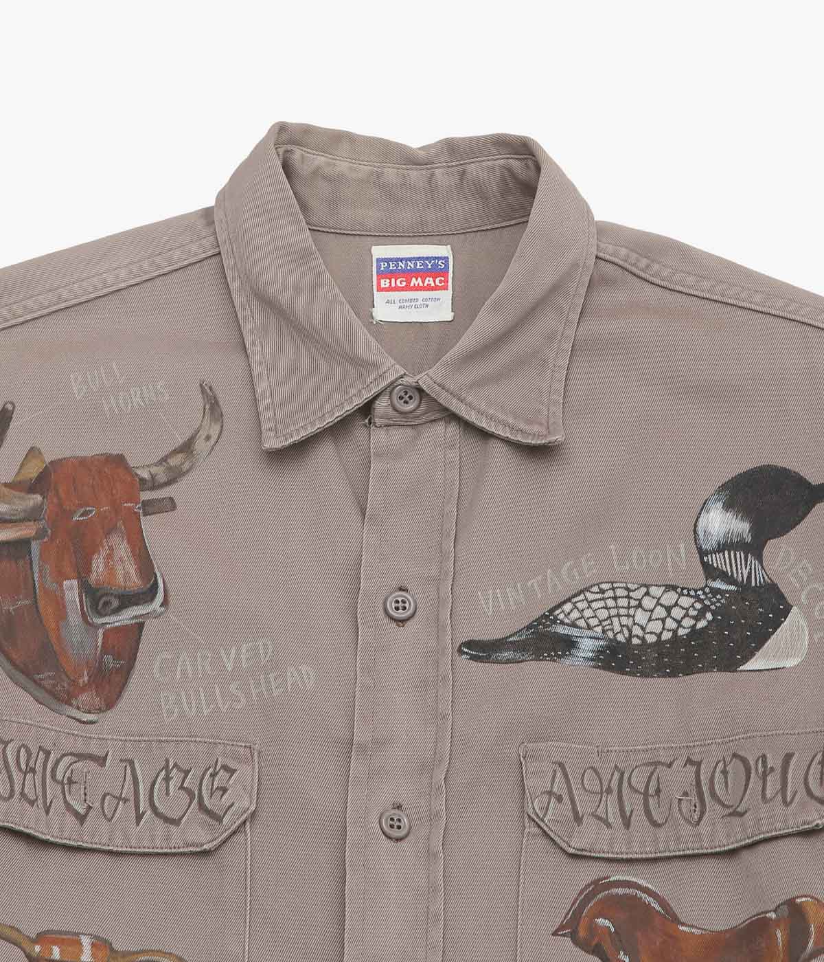 TAKURO NAKAMURA ''HANDPAINTED SHIRT ⑦ 50'S BIG MAC'' (ASSO)