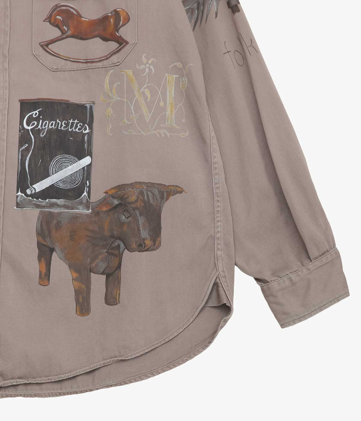 TAKURO NAKAMURA ''HANDPAINTED SHIRT ⑦ 50'S BIG MAC'' (ASSO)