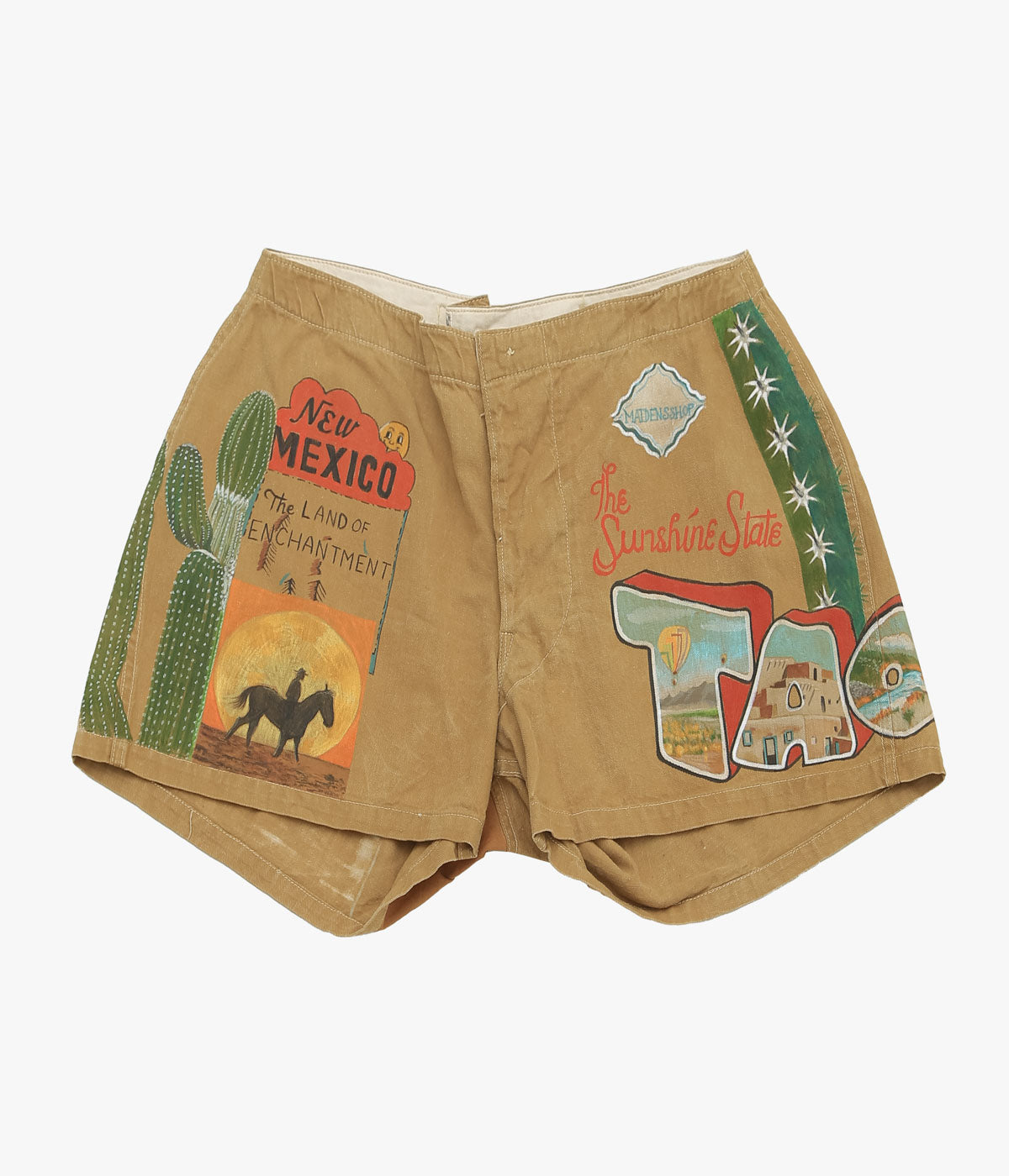TAKURO NAKAMURA ''HANDPAINTED SHORTS 20'S SPALDING 17'' (BEIGE)