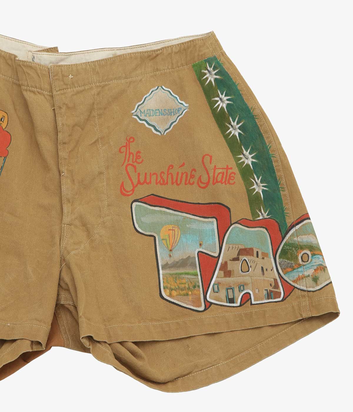 TAKURO NAKAMURA ''HANDPAINTED SHORTS 20'S SPALDING 17'' (BEIGE)