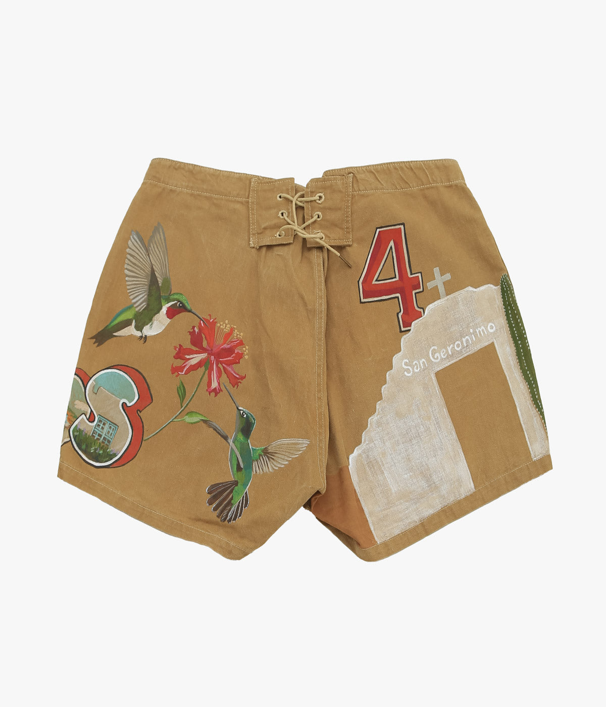 TAKURO NAKAMURA ''HANDPAINTED SHORTS 20'S SPALDING 17'' (BEIGE)