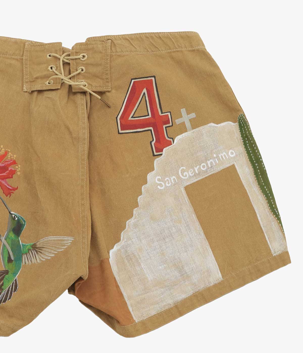 TAKURO NAKAMURA ''HANDPAINTED SHORTS 20'S SPALDING 17'' (BEIGE)