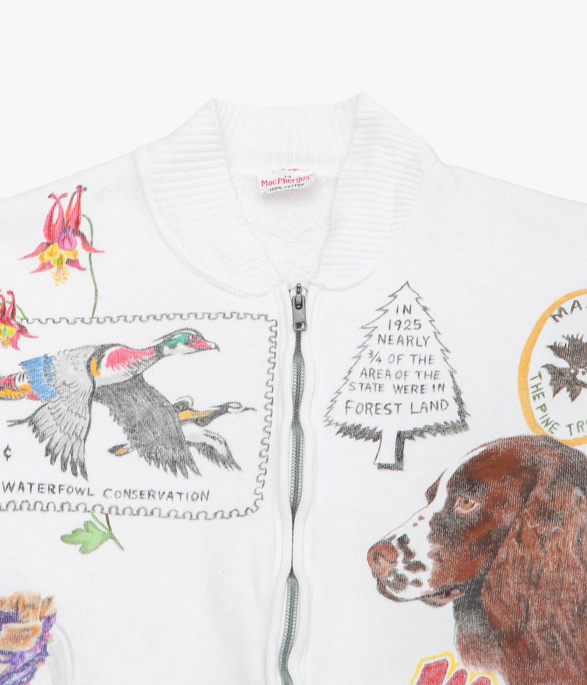 TAKURO NAKAMURA ''HANDPAINTED ZIP SWEATSHIRT 12 MAC PHEGUS'' (ASSO)
