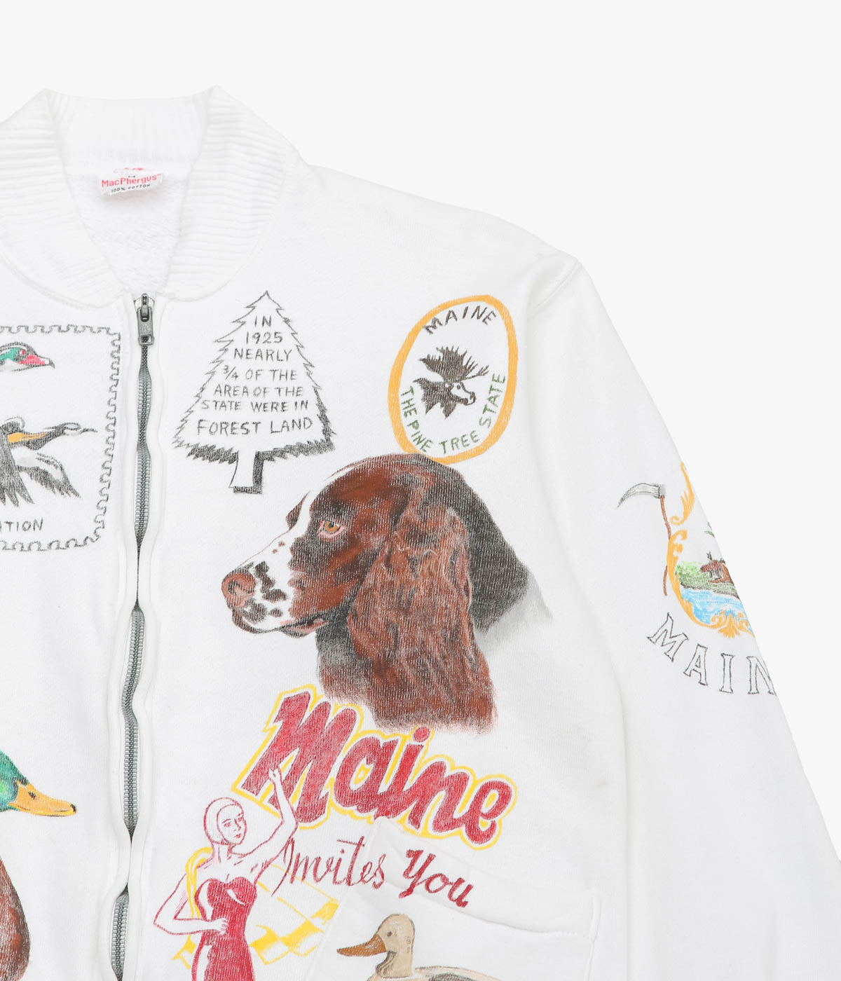 TAKURO NAKAMURA ''HANDPAINTED ZIP SWEATSHIRT 12 MAC PHEGUS'' (ASSO)