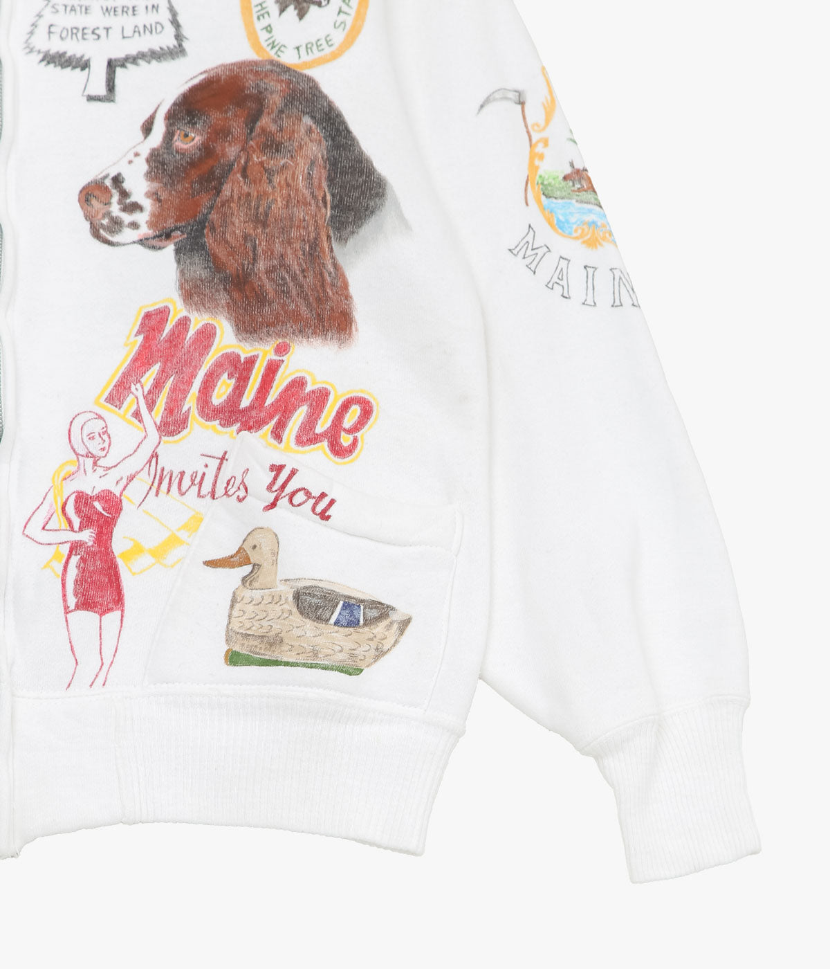 TAKURO NAKAMURA ''HANDPAINTED ZIP SWEATSHIRT 12 MAC PHEGUS'' (ASSO)