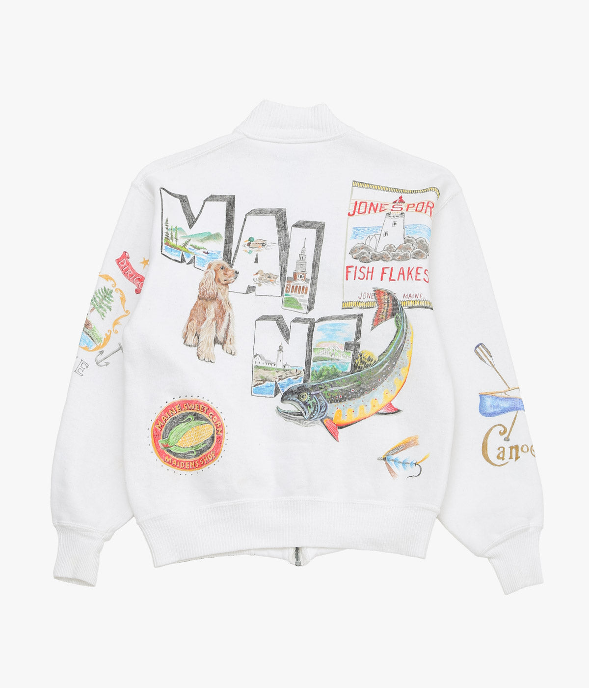 TAKURO NAKAMURA ''HANDPAINTED ZIP SWEATSHIRT 12 MAC PHEGUS'' (ASSO)