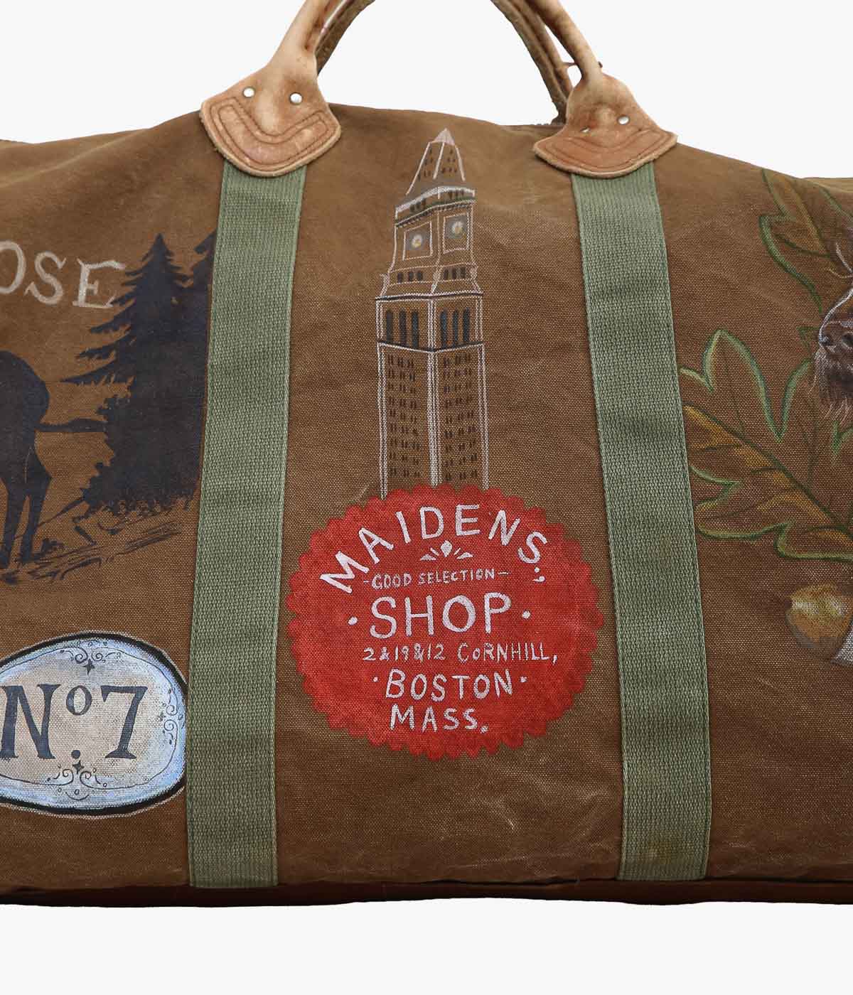 TAKURO NAKAMURA×MAIDENS SHOP ''MA & ME BOSTON BAG'' (BROWN)