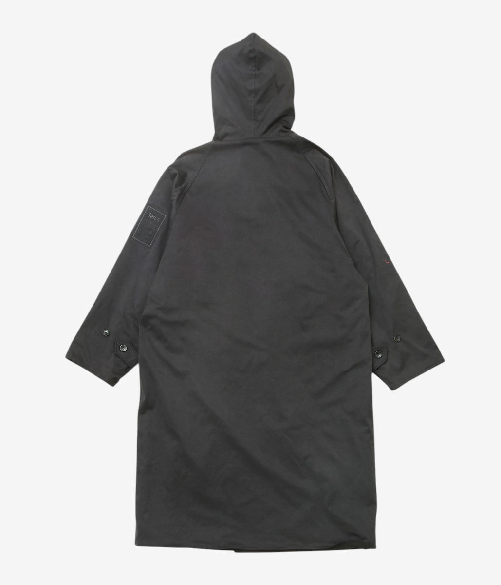 TEN C x COMOLI ''HOODED COAT'' (BLACK)