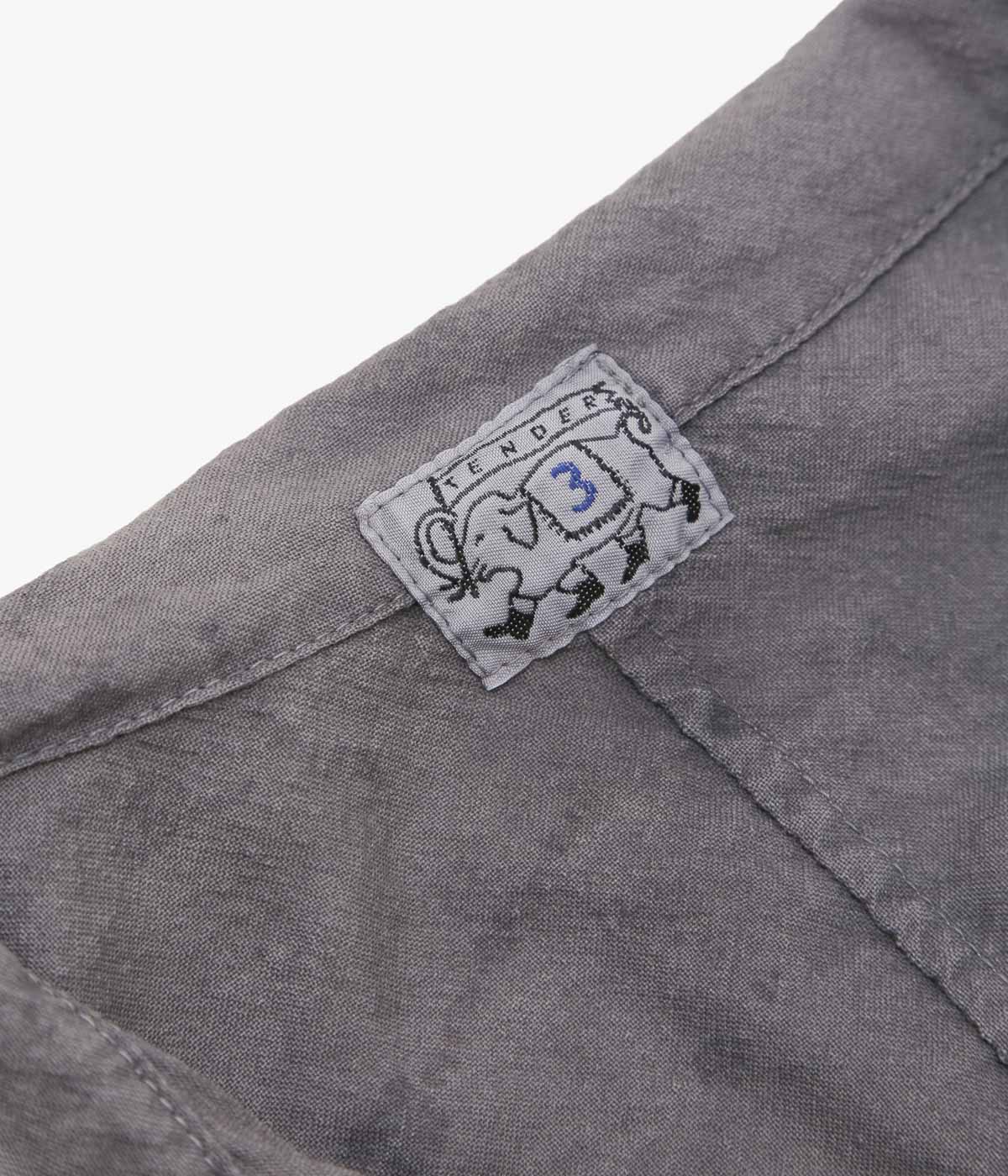 TENDER CO. ''PLASTRON SHIRT'' (CHESTNUT DYED)