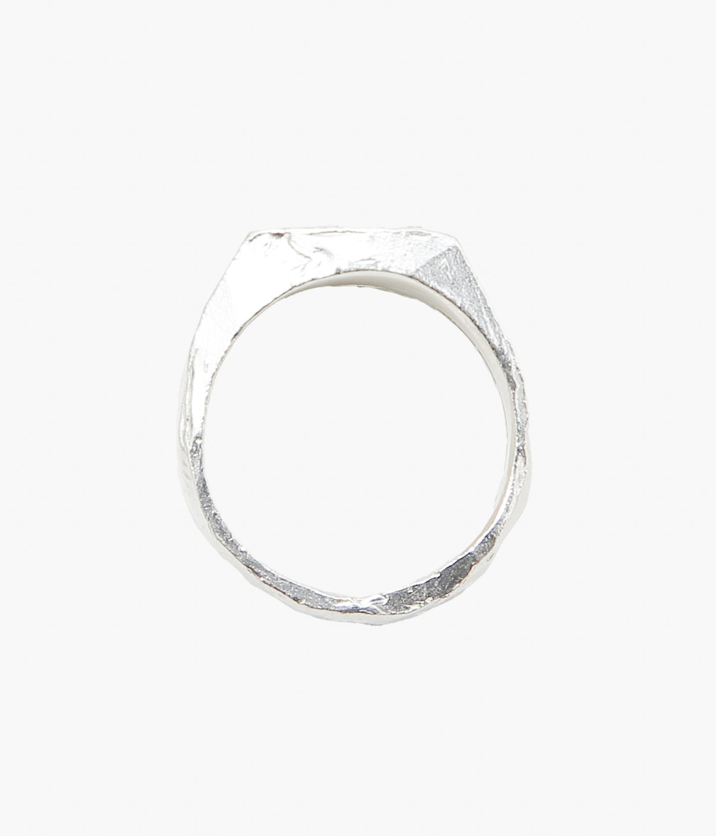 THE OUZE ''UNA SQUARE SIGNET'' (RAW SAPPHIRES)