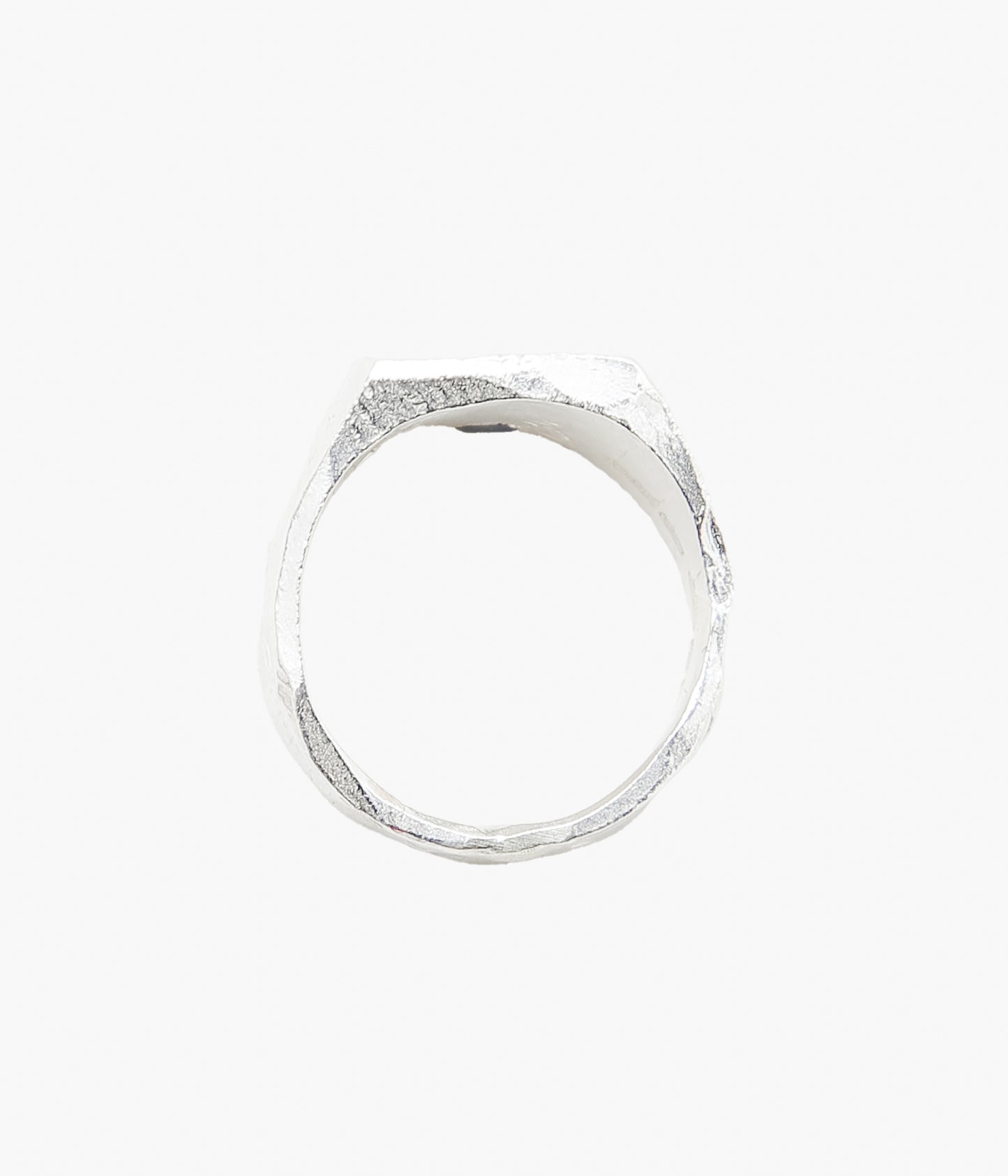 THE OUZE ''UNA SQUARE SIGNET'' (RAW SAPPHIRES)