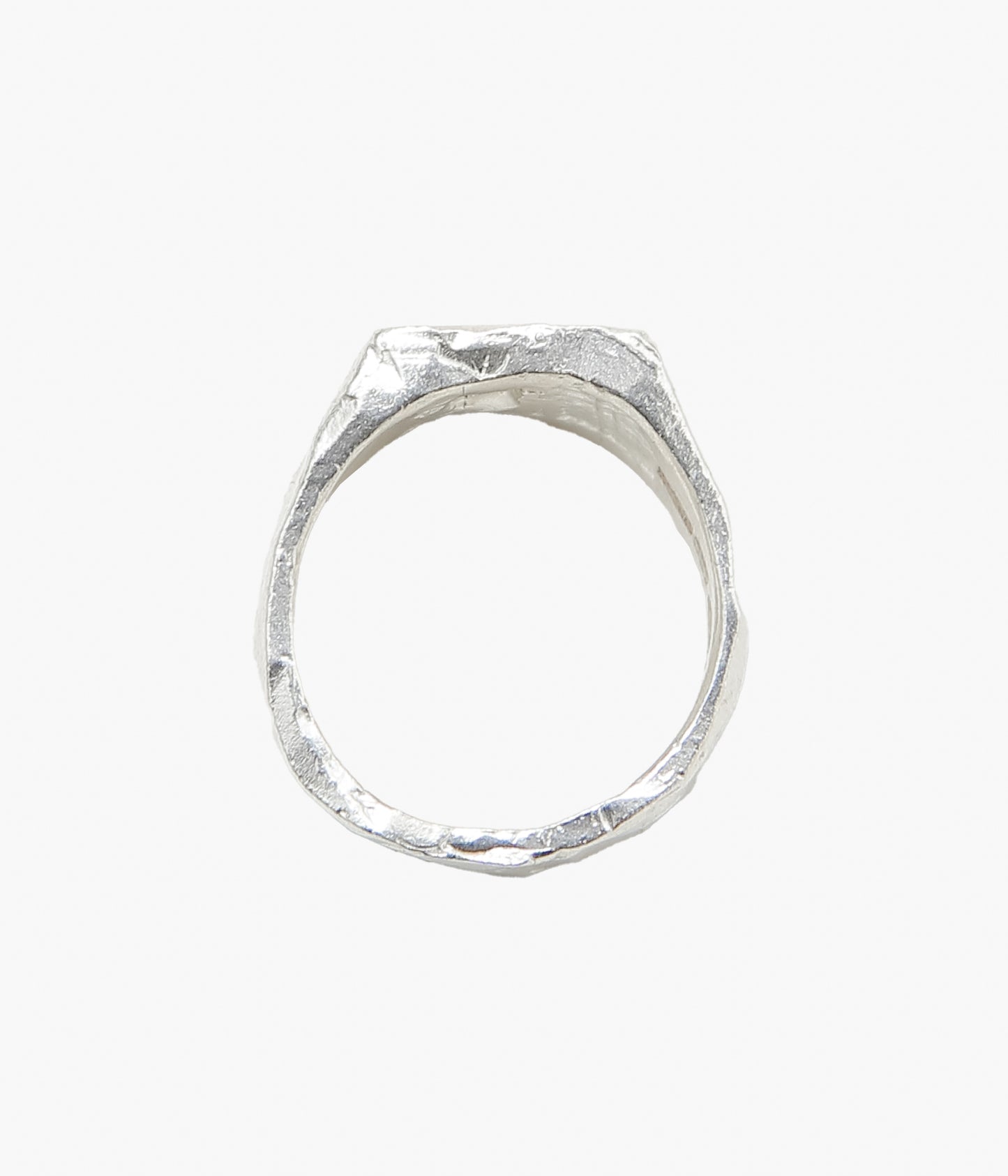 THE OUZE ''UNA SQUARE SIGNET'' (RAW SAPPHIRES)