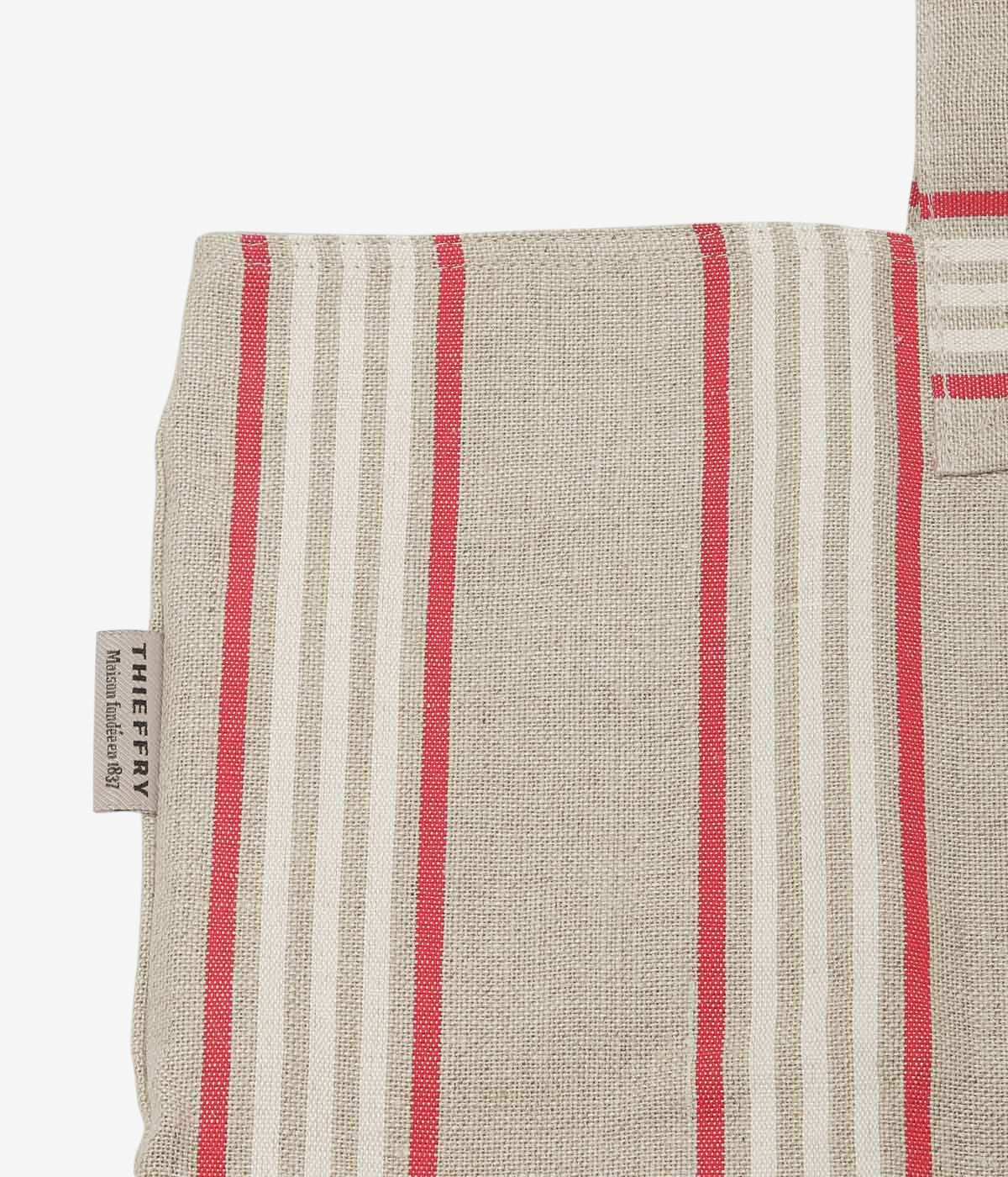 THIEFFRY FRERES ''SHOPPING BAG'' (RAYURES ROUGE)