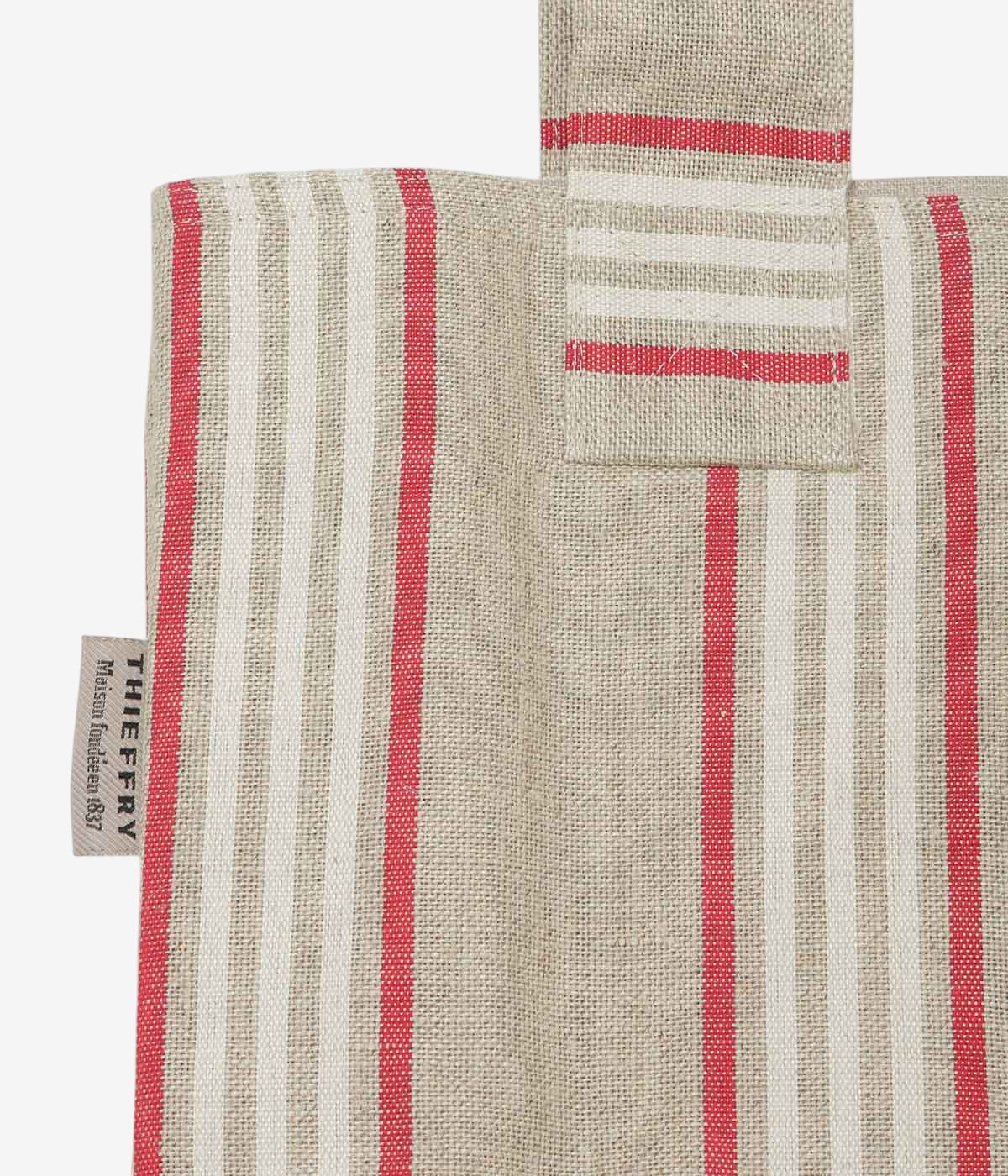 THIEFFRY FRERES ''TOTE BAG'' (RAYURES ROUGE)