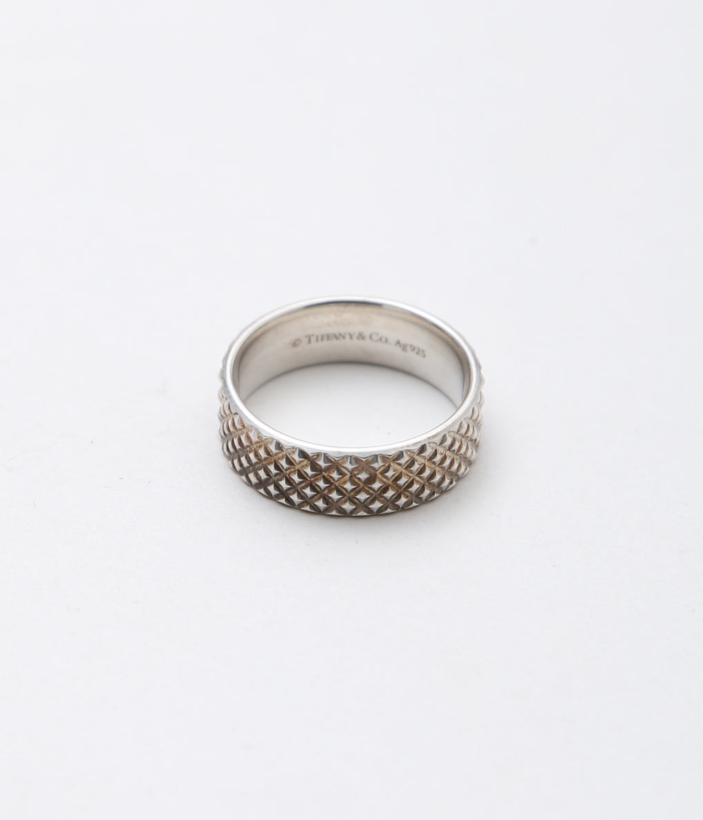 【VINTAGE JEWELRY】TIFFANY ''DIAMOND CUT RING'' (SILVER)