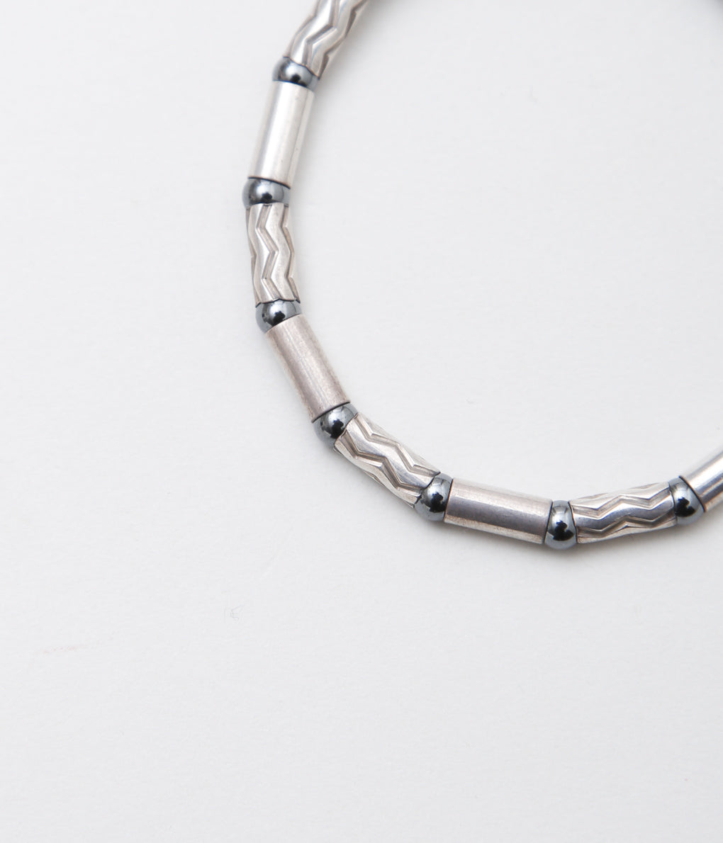 【VINTAGE JEWELRY】TIFFANY ''HEMATITE BRACELET'' (SILVER)