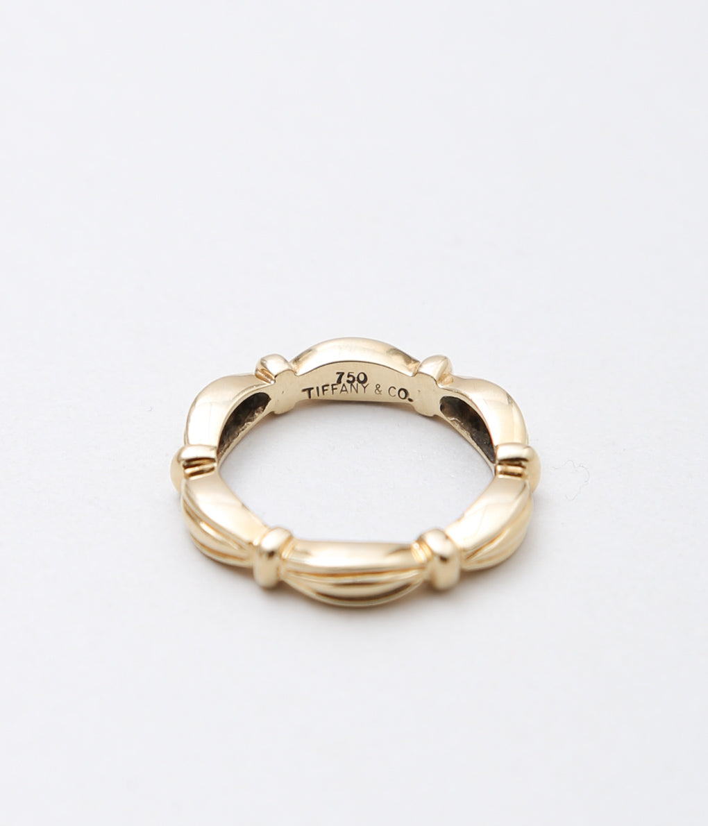 【VINTAGE JEWELRY】TIFFANY ''SIGNATURE YELLOWGOLD RING'' (GOLD)