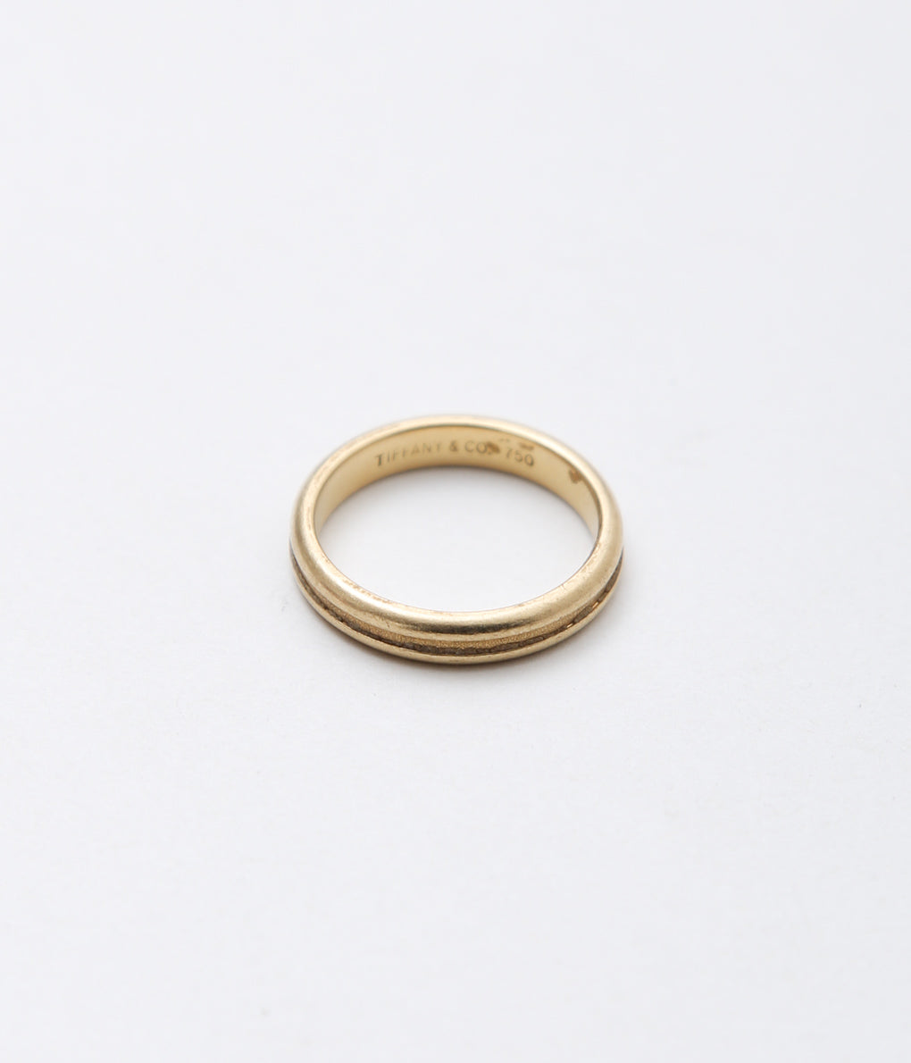 【VINTAGE JEWELRY】TIFFANY ''TIFFANY LINE RING'' (GOLD)