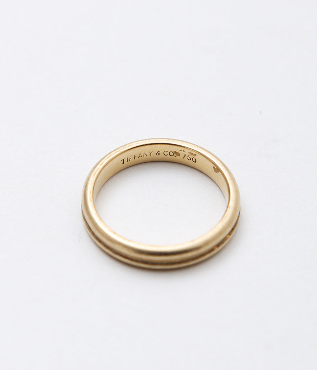 【VINTAGE JEWELRY】TIFFANY ''TIFFANY LINE RING'' (GOLD)