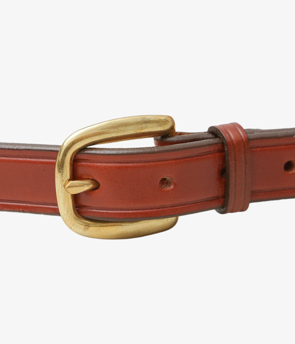TORY LEATHER ''2196 BIT BELT'' (OAKBARK/BRASS)