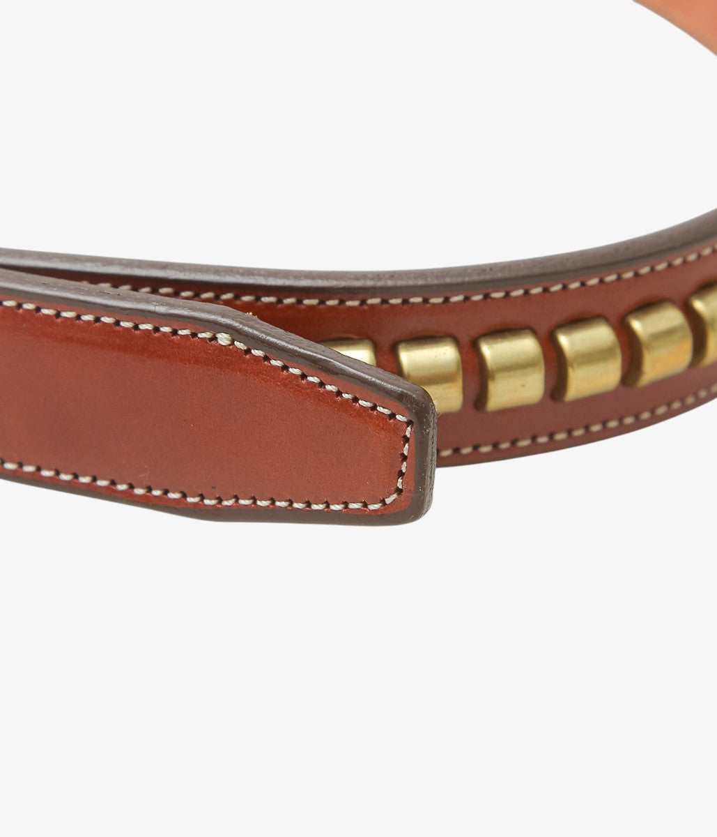 TORY LEATHER ''2378 CLINCHER BELT'' (OAKBARK)
