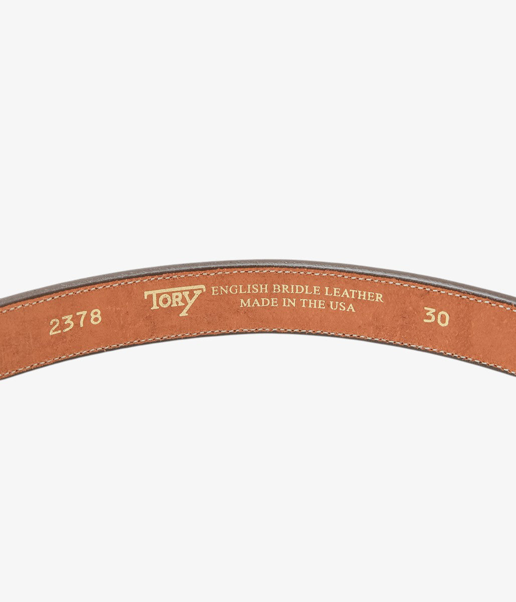 TORY LEATHER ''2378 CLINCHER BELT'' (OAKBARK)