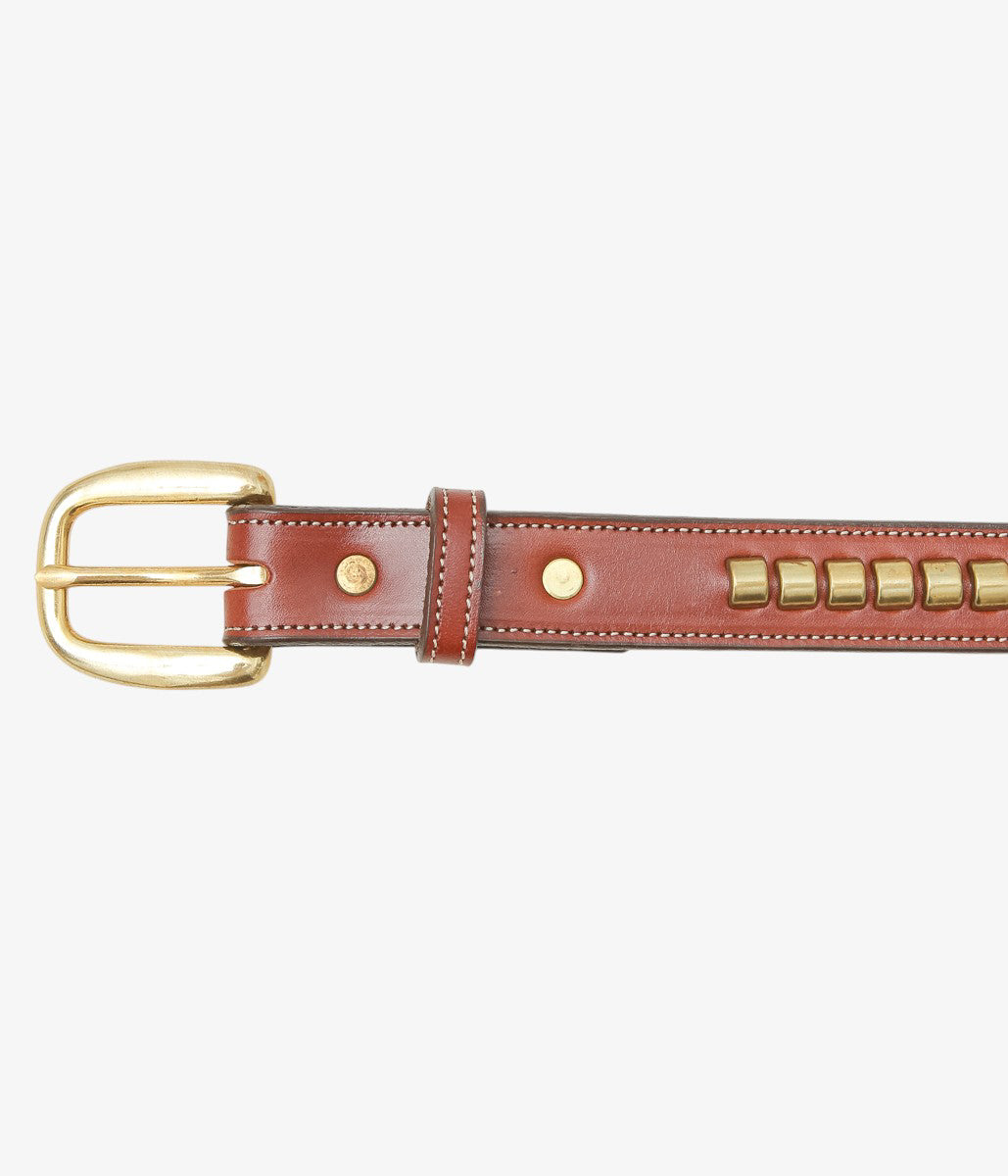 TORY LEATHER ''2378 CLINCHER BELT'' (OAKBARK)