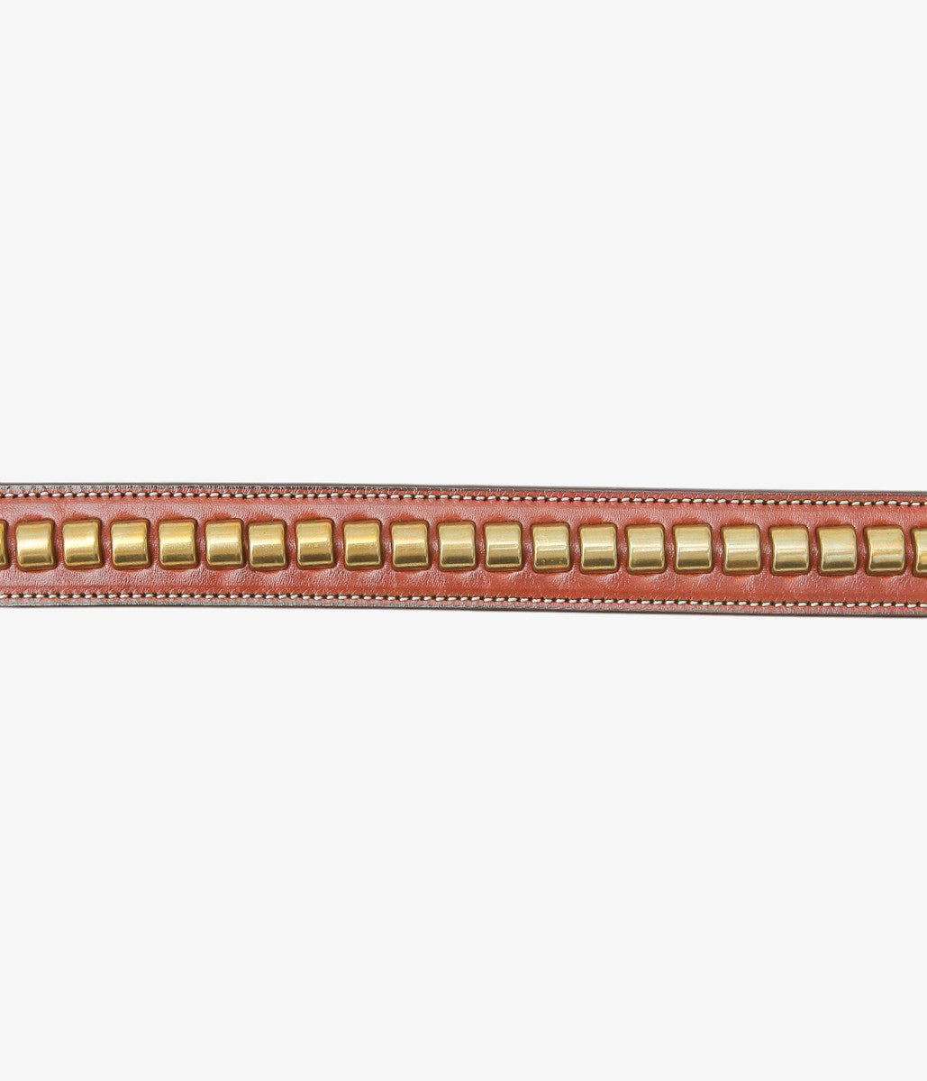 TORY LEATHER ''2378 CLINCHER BELT'' (OAKBARK)